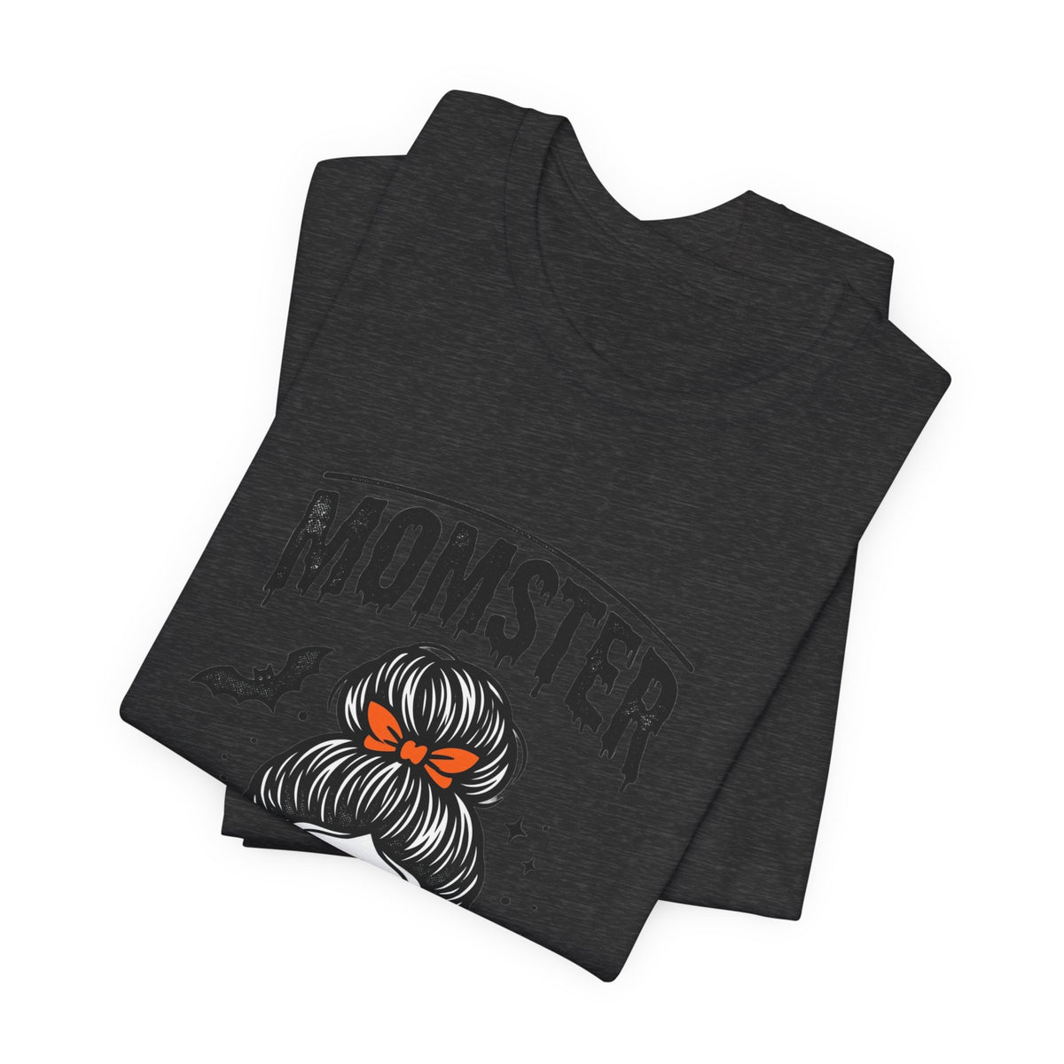 Momster Skull Graphic Tee | Halloween Mom shirt, bats & spooky lettering