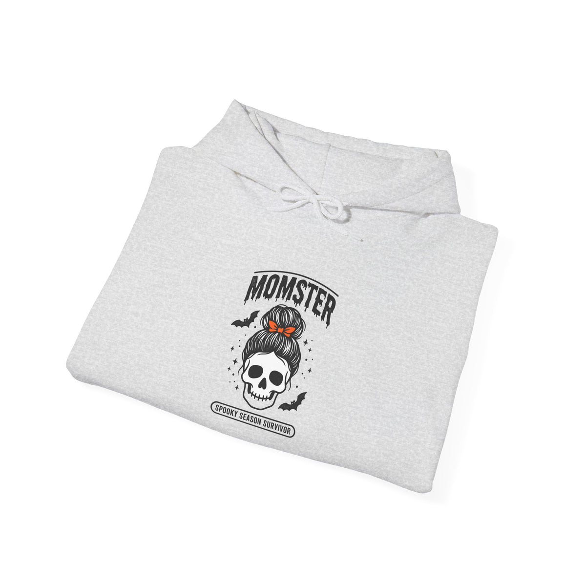 Momster Skull Moth Hoodie | Halloween mom tee, bats, distressed lettering