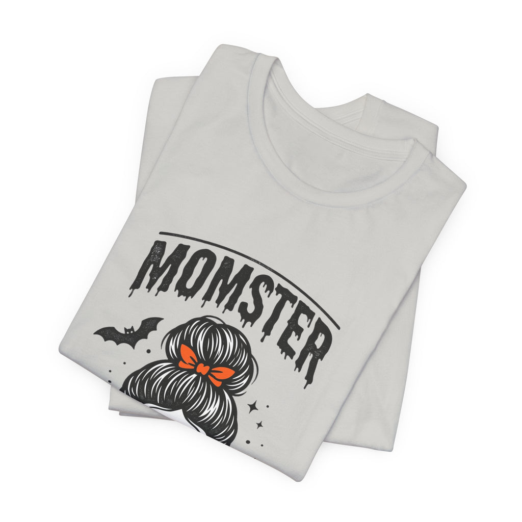 Momster Skull Graphic Tee | Halloween Mom shirt, bats & spooky lettering