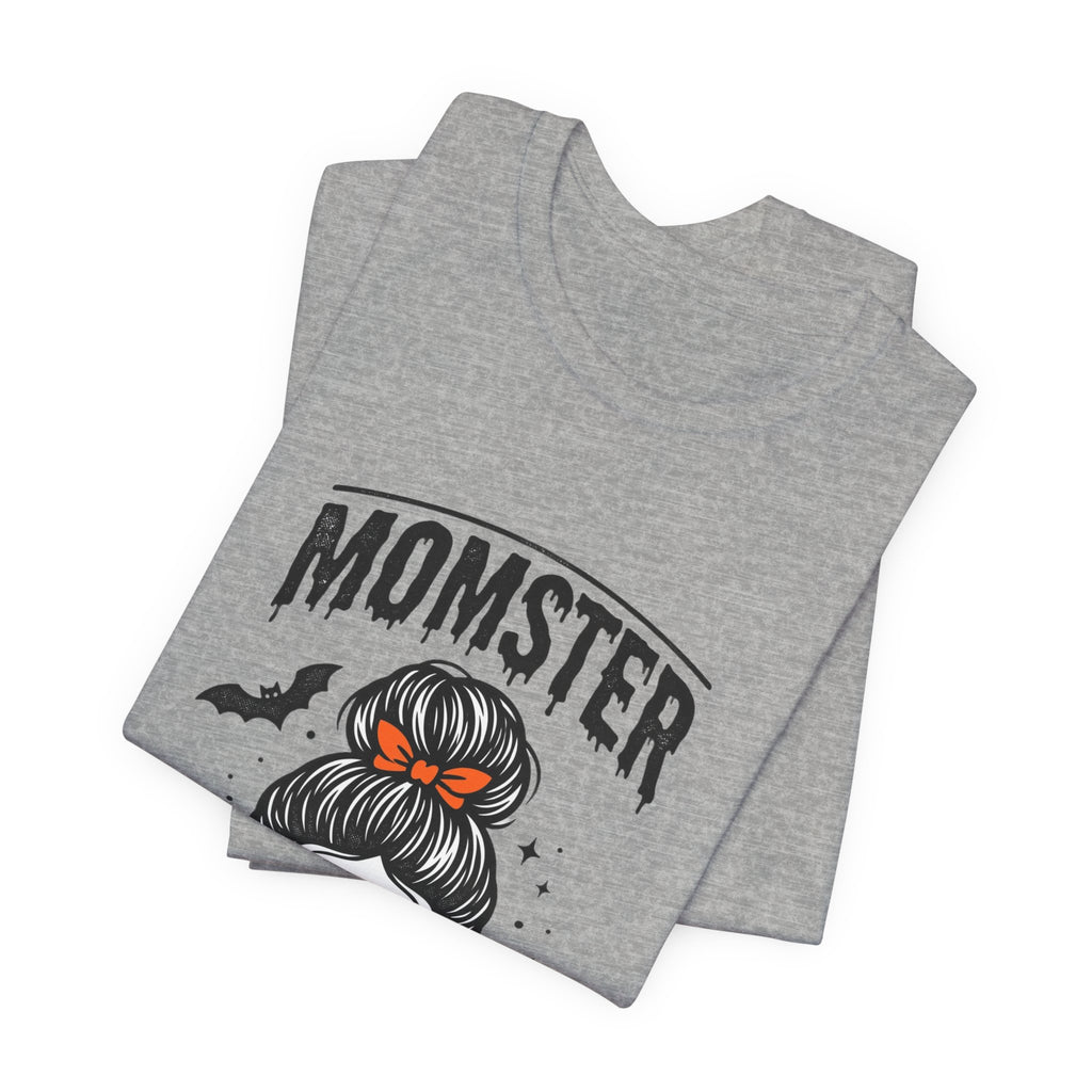 Momster Skull Graphic Tee | Halloween Mom shirt, bats & spooky lettering