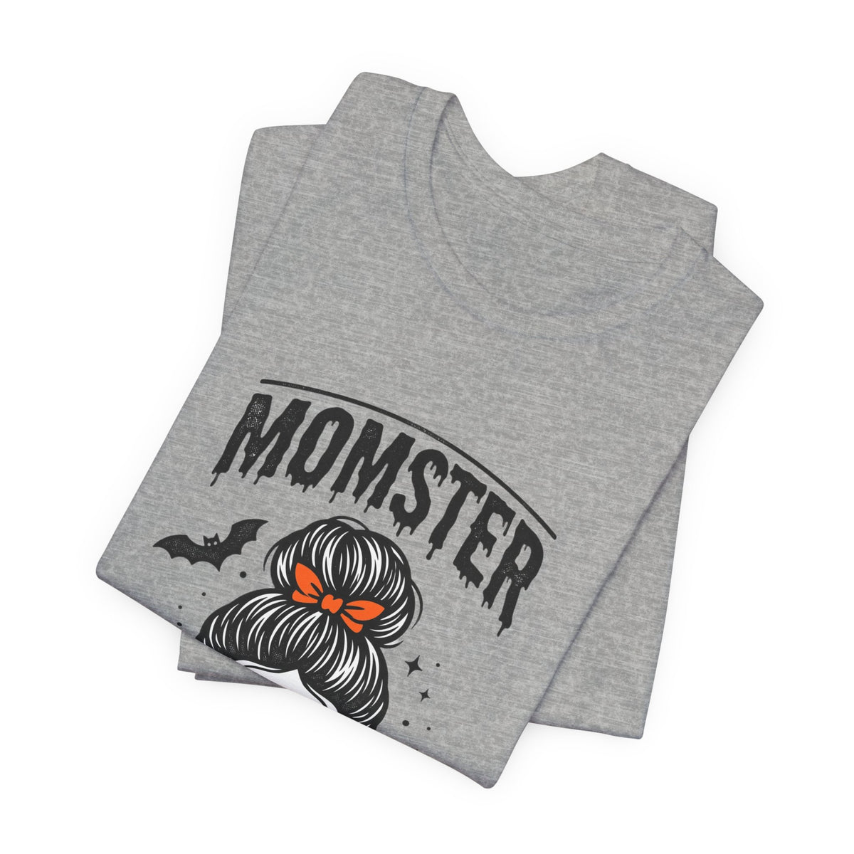 Momster Skull Graphic Tee | Halloween Mom shirt, bats & spooky lettering