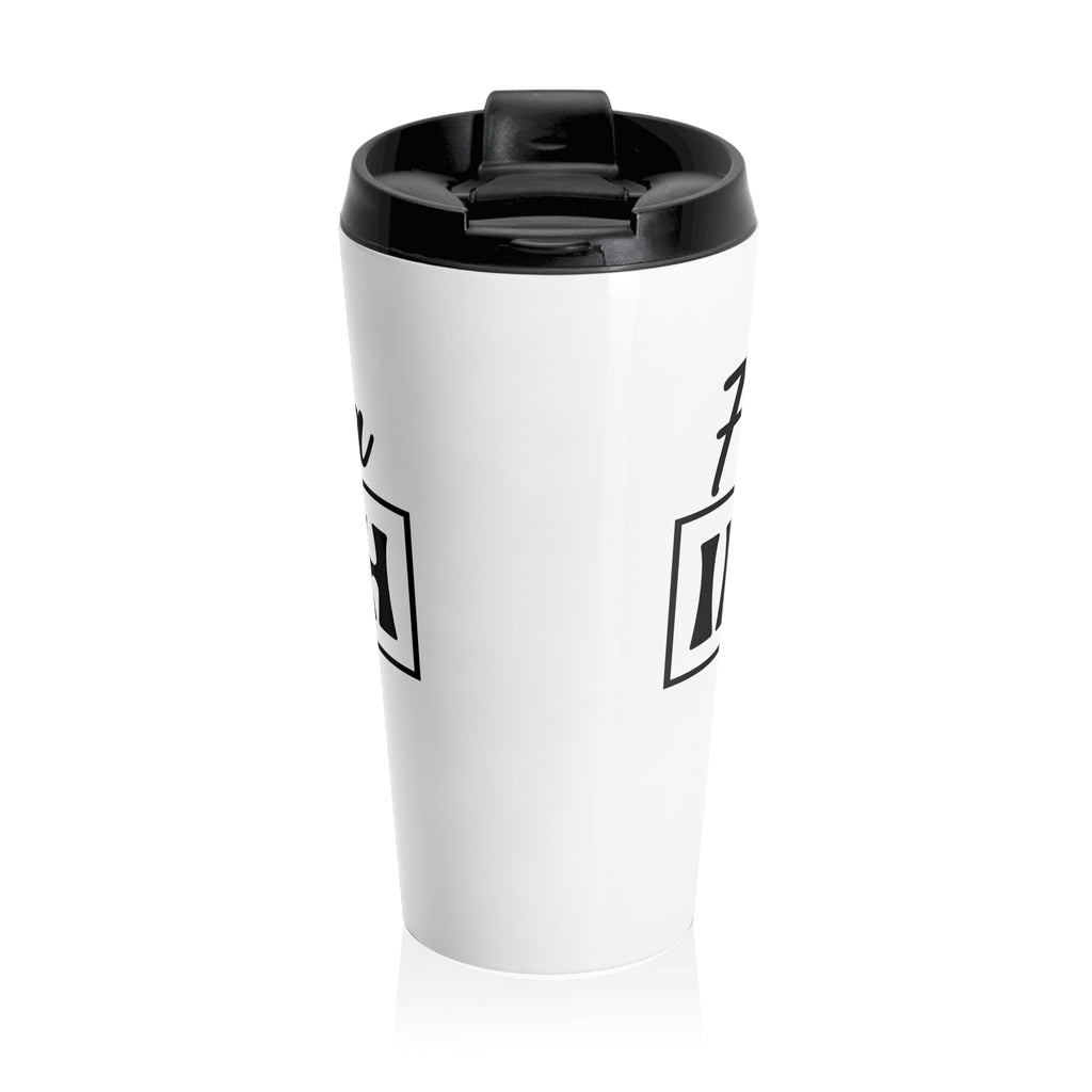 Stainless Steel Travel Mug — 'King of Gaf-ish Today' Funny Coffee Tumbler