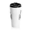 Stainless Steel Travel Mug — 'King of Gaf-ish Today' Funny Coffee Tumbler