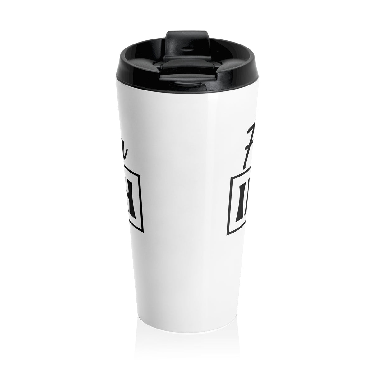 Stainless Steel Travel Mug — 'King of Gaf-ish Today' Funny Coffee Tumbler
