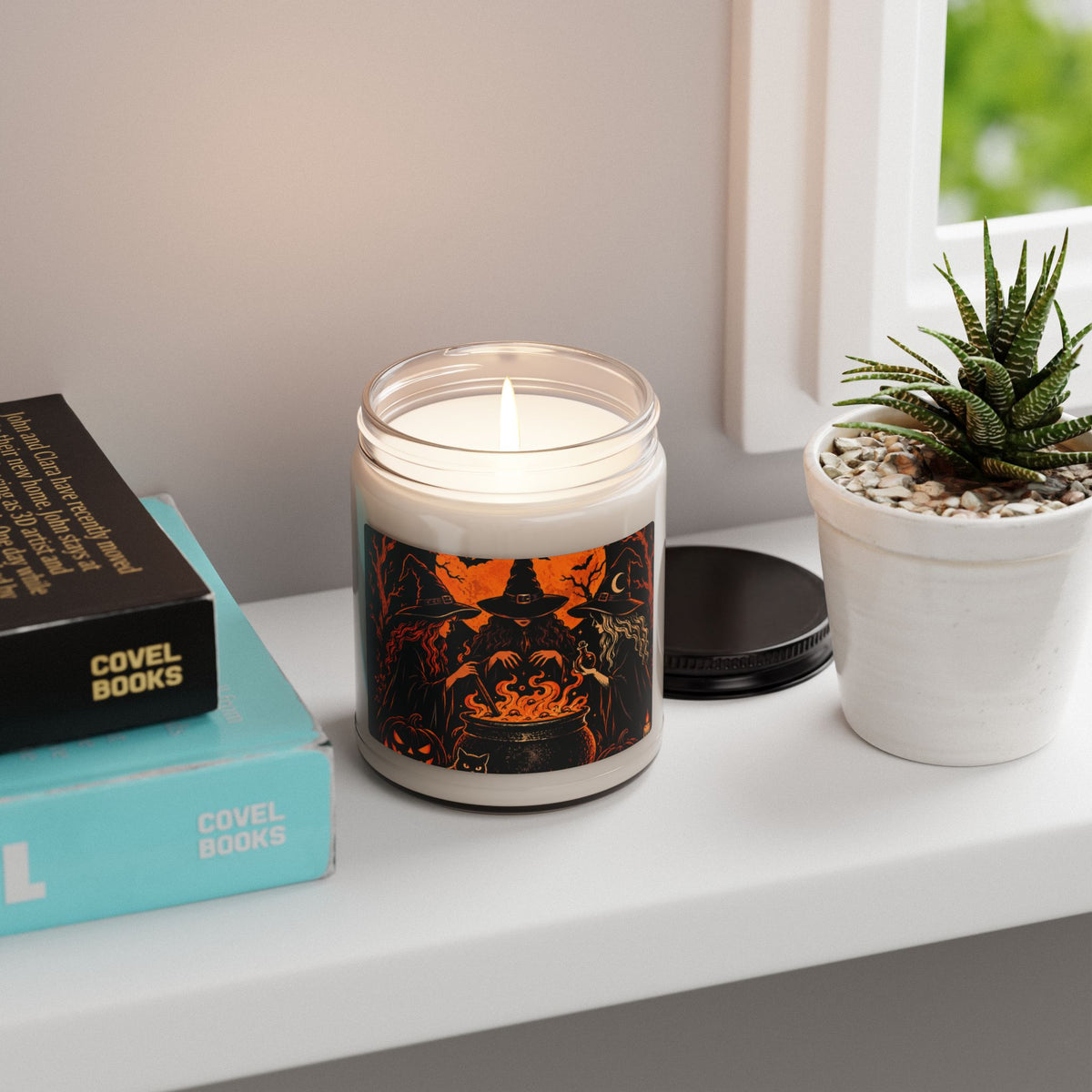 Witch Cauldron Soy Candle — 9oz Halloween Scented Candle