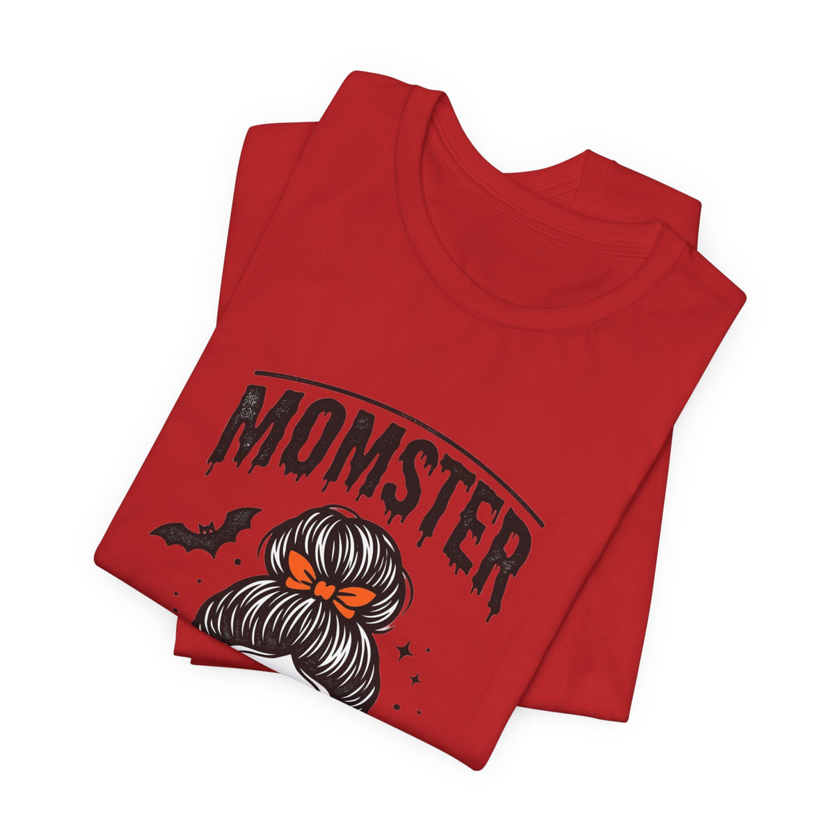 Momster Skull Graphic Tee | Halloween Mom shirt, bats & spooky lettering