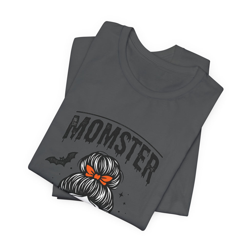Momster Skull Graphic Tee | Halloween Mom shirt, bats & spooky lettering