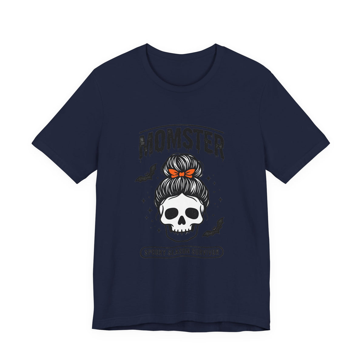 Momster Skull Graphic Tee | Halloween Mom shirt, bats & spooky lettering