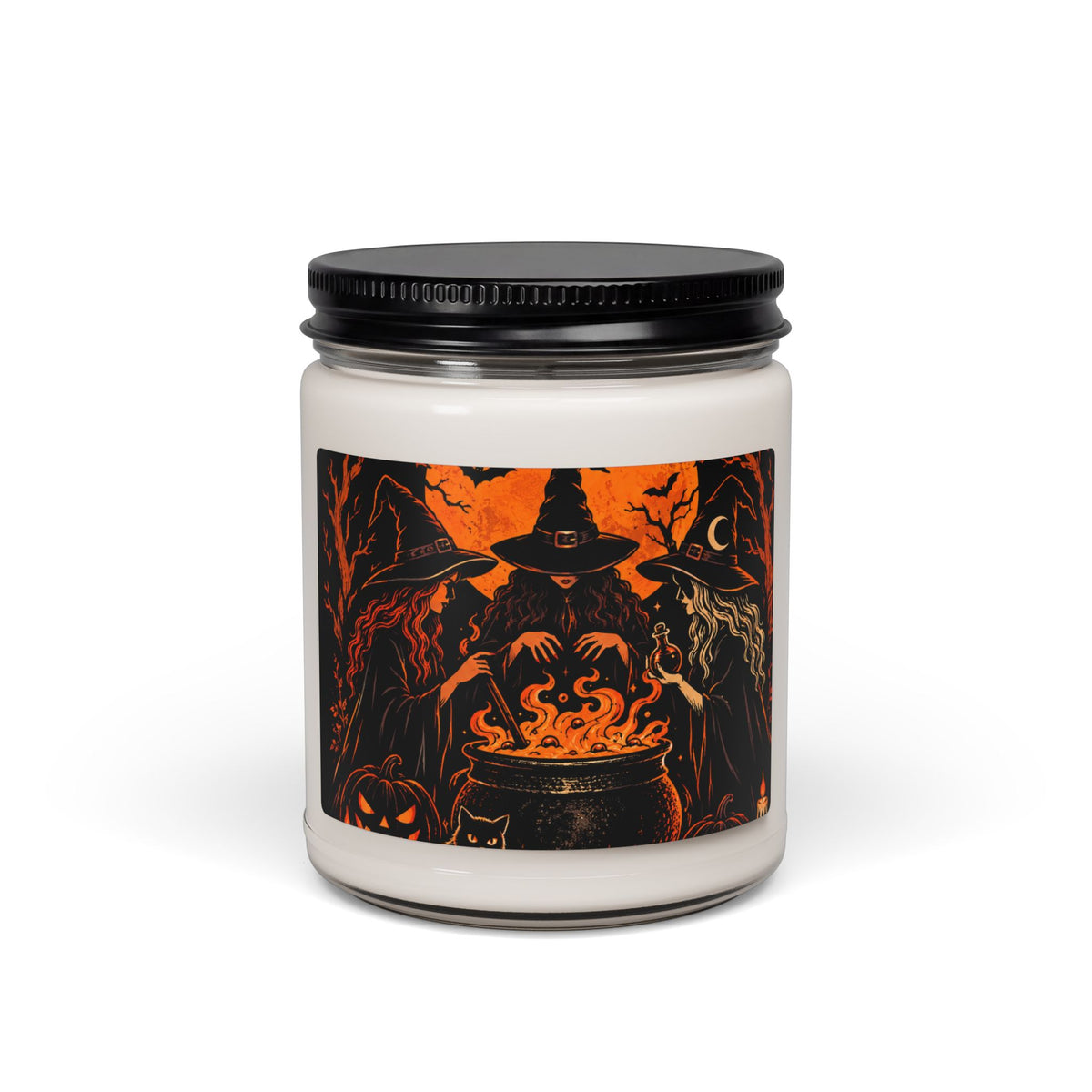 Witch Cauldron Soy Candle — 9oz Halloween Scented Candle