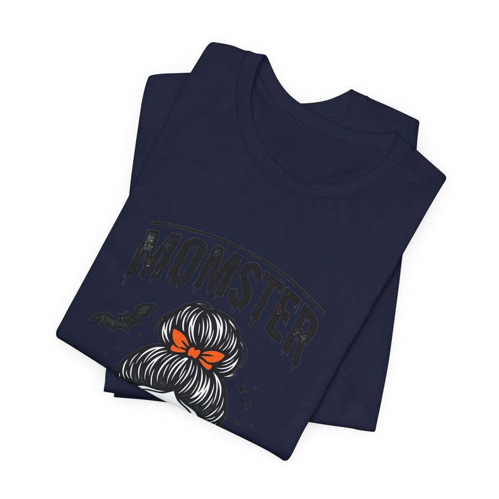 Momster Skull Graphic Tee | Halloween Mom shirt, bats & spooky lettering