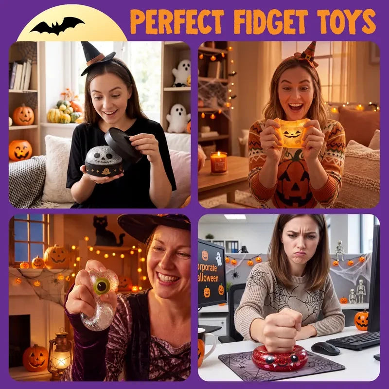 Halloween Monster Squishy Toy Set