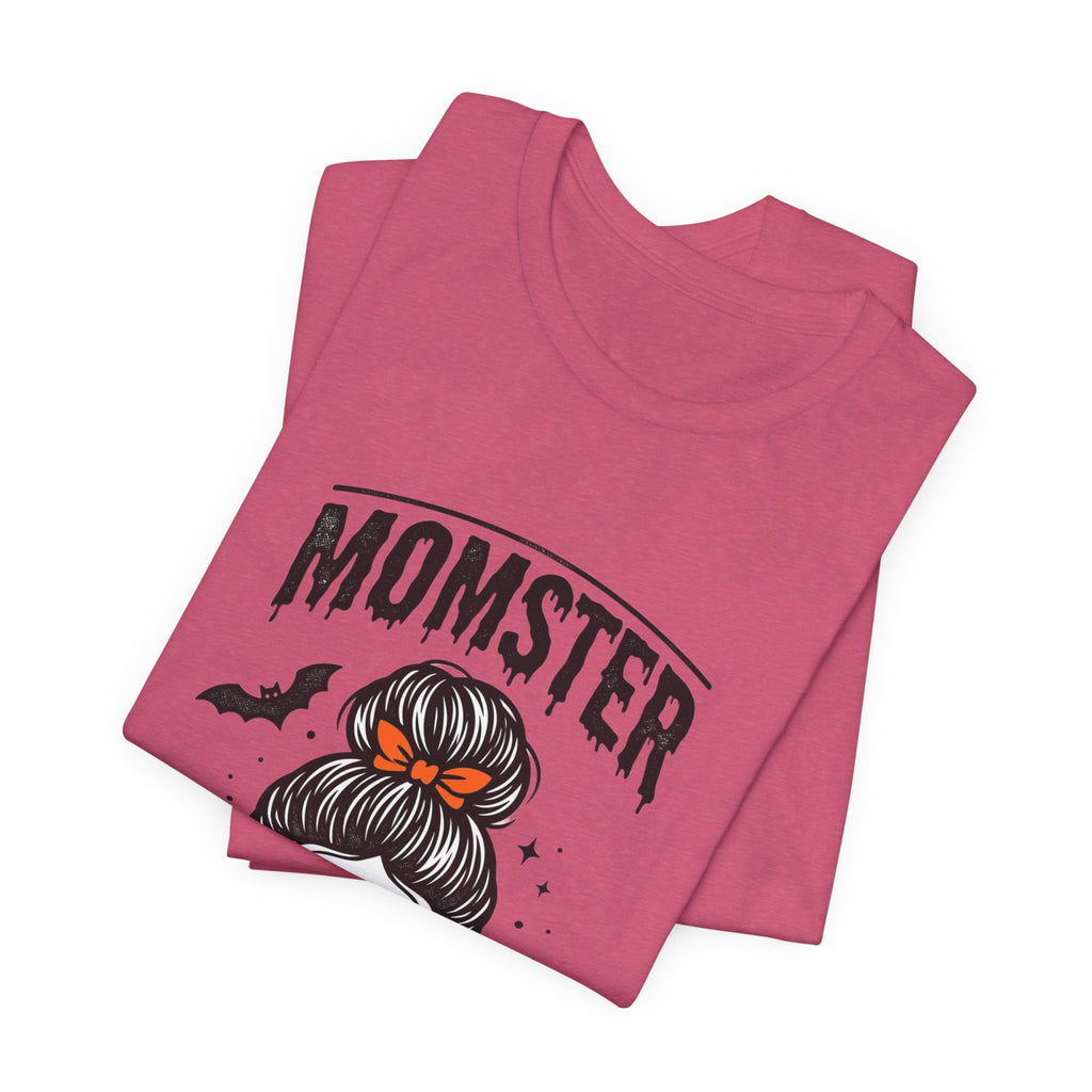 Momster Skull Graphic Tee | Halloween Mom shirt, bats & spooky lettering