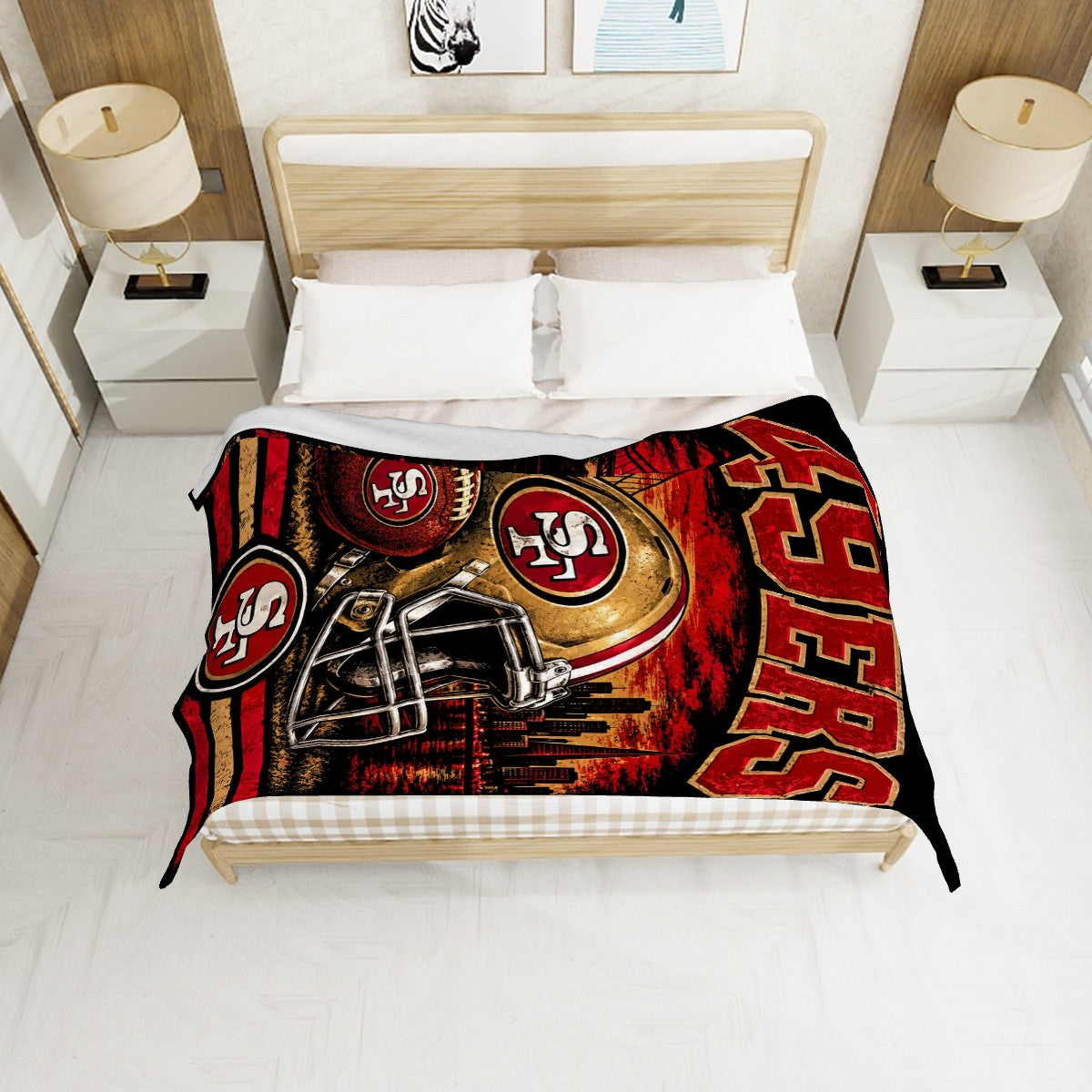 320 GSM Large Thick Flannel Throw Blanket
