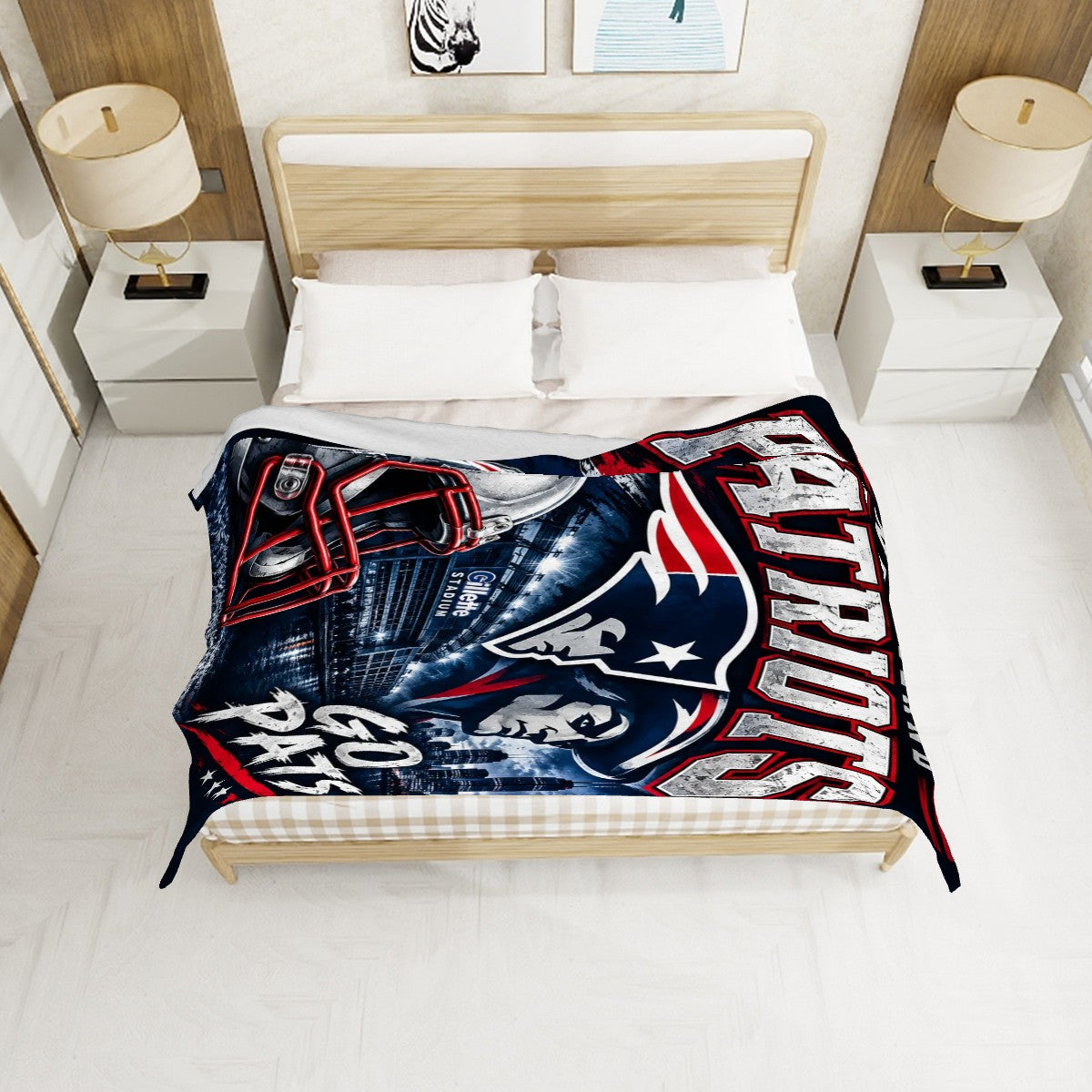 320 GSM Large Thick Flannel Throw Blanket