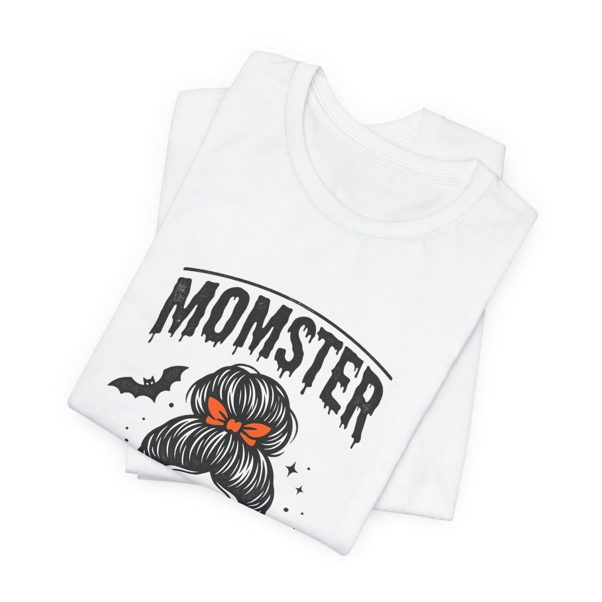 Momster Skull Graphic Tee | Halloween Mom shirt, bats & spooky lettering