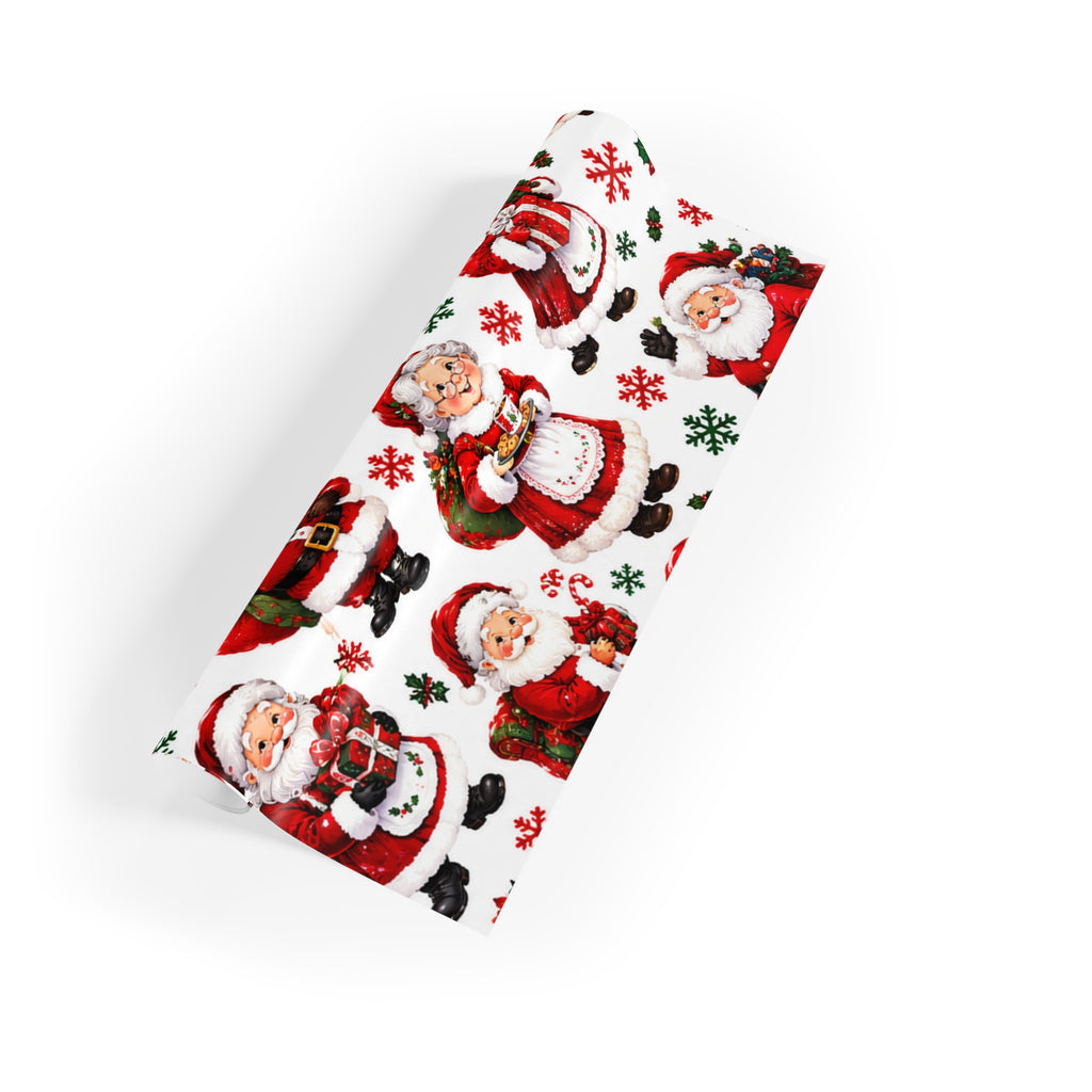 Christmas Santa Pattern Gift Wrapping Paper Roll