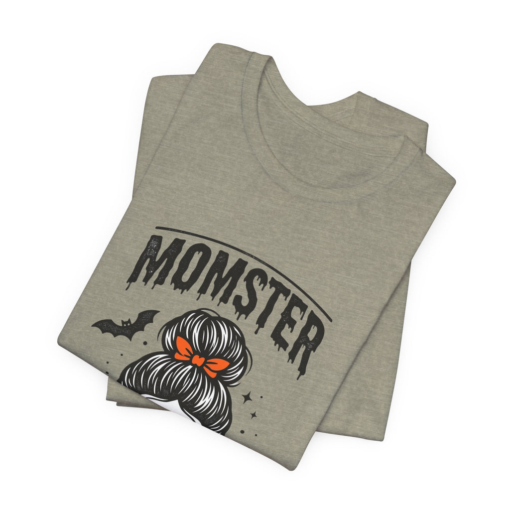 Momster Skull Graphic Tee | Halloween Mom shirt, bats & spooky lettering