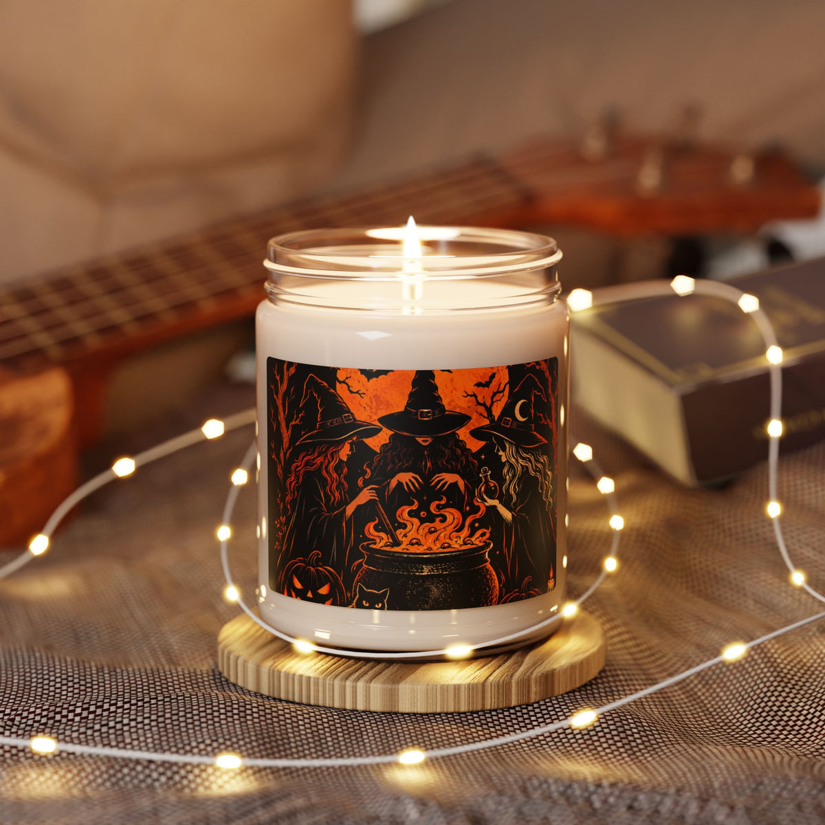 Witch Cauldron Soy Candle — 9oz Halloween Scented Candle