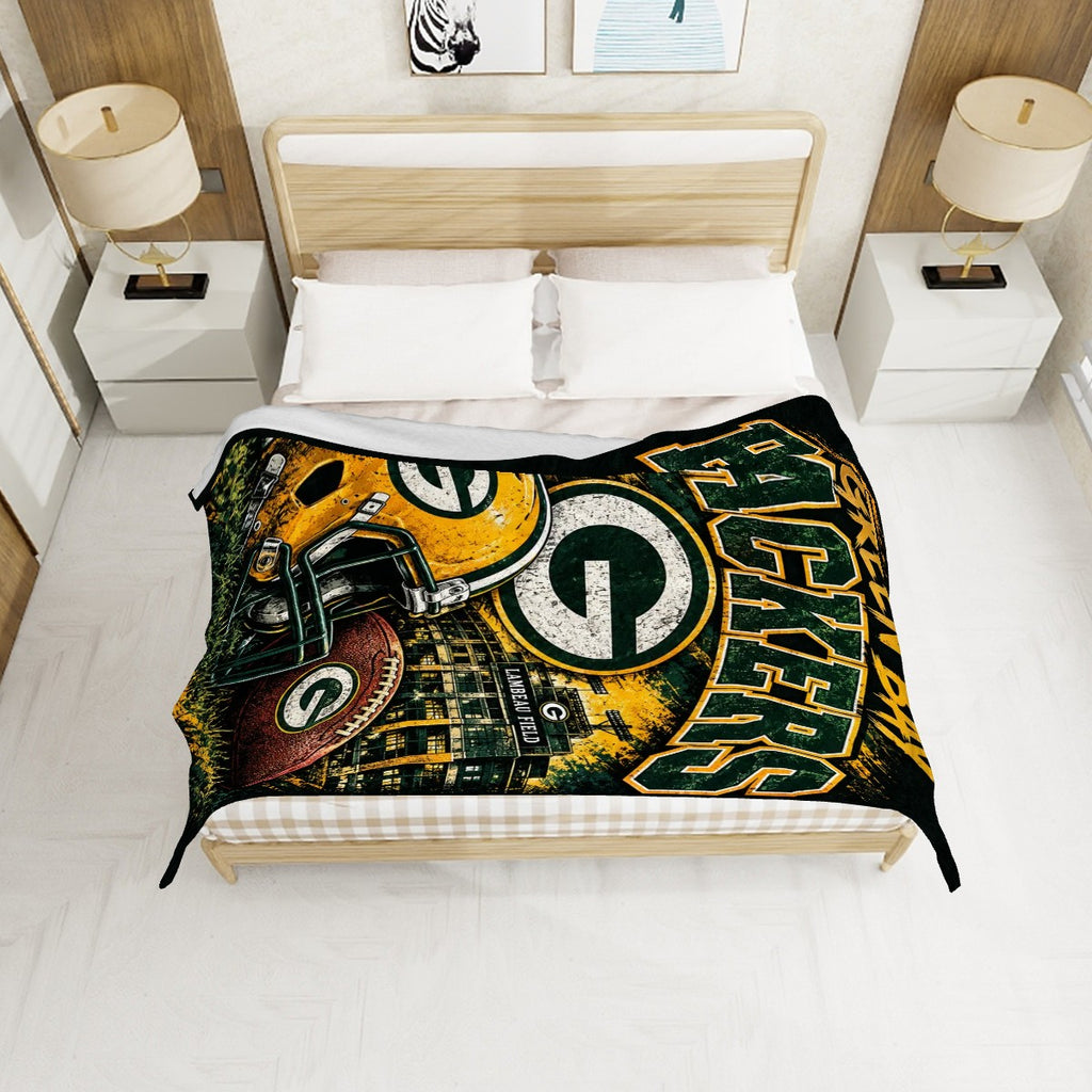 320 GSM Large Thick Flannel Throw Blanket