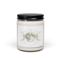 Moon Phase Soy Candle — 9oz Scented Jar (Triple Goddess Design)