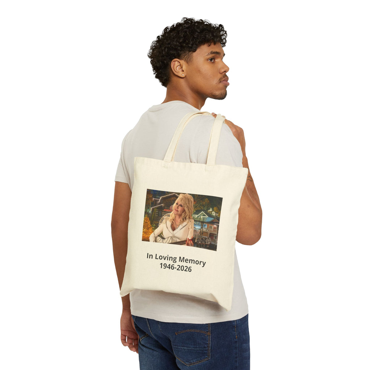 Memorial Photo Tote Bag — "In Loving Memory 1946–2026"