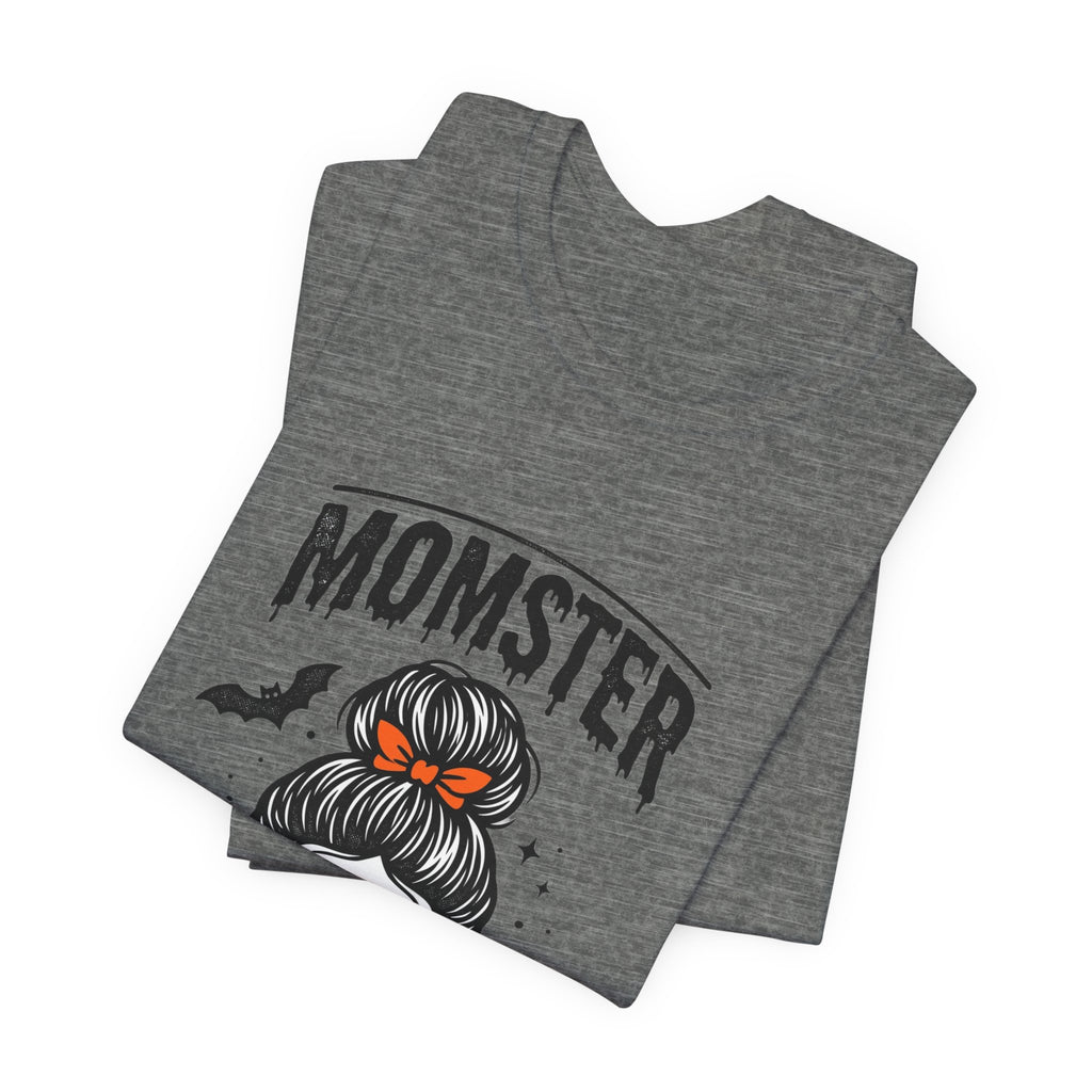 Momster Skull Graphic Tee | Halloween Mom shirt, bats & spooky lettering