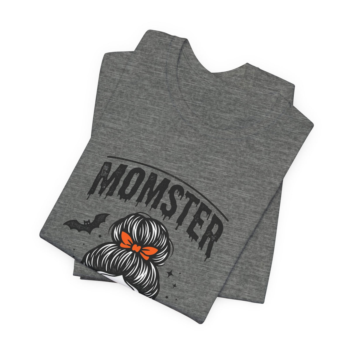 Momster Skull Graphic Tee | Halloween Mom shirt, bats & spooky lettering