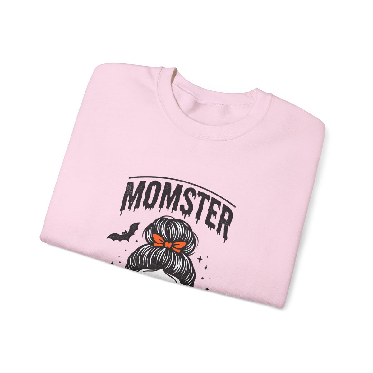 Momster Skull Mom Sweatshirt | Halloween Momster Crewneck, Bat & Retro Gothic Tee