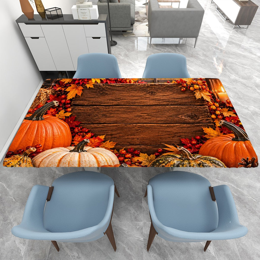 Large Rectangle AntiOil Table Cover with Elastic Edged