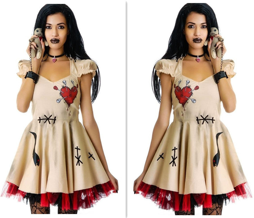 Wedding Ghost Bride Cosplay Voodoo Doll Costumes
