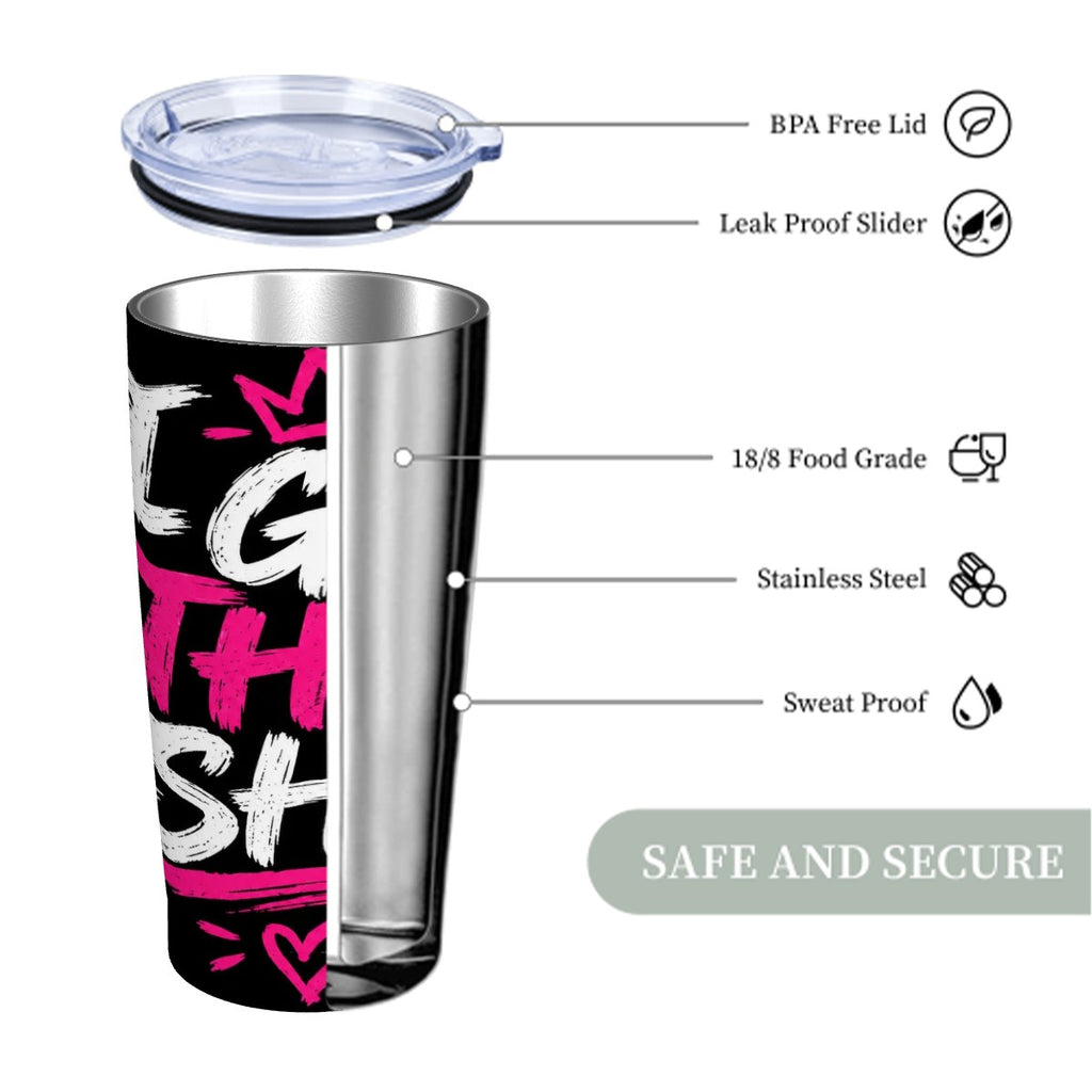 Stainless Steel Insulated Tumblers with Lid  Straw (20oz)